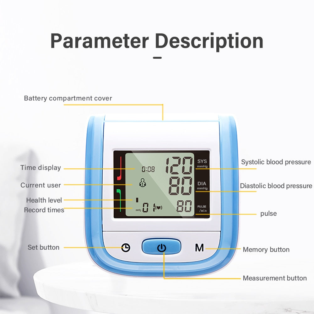Pro Wrist Blood Pressure Monitor by CardiacHealth